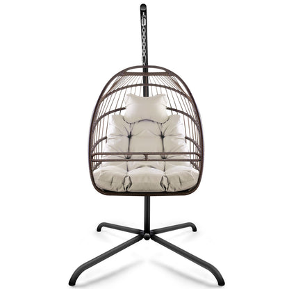 Indoor Outdoor Durable Swing Egg Chair with Stand