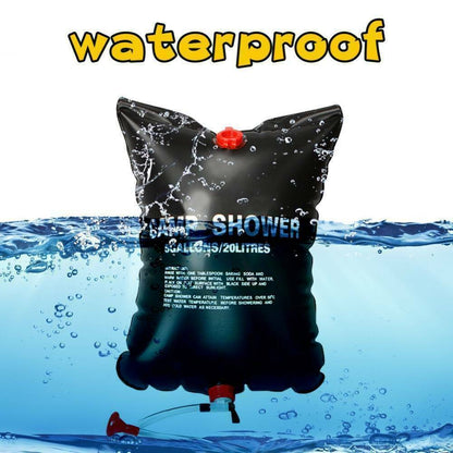 20L Portable  Camping Shower: Compact Solar-Powered Bath Bag