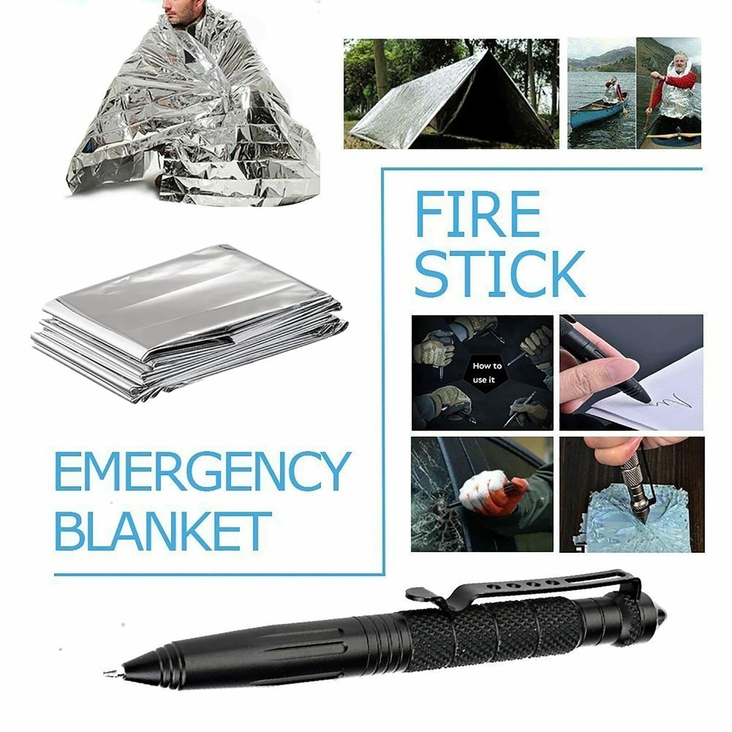 14-Piece Outdoor Survival Kit